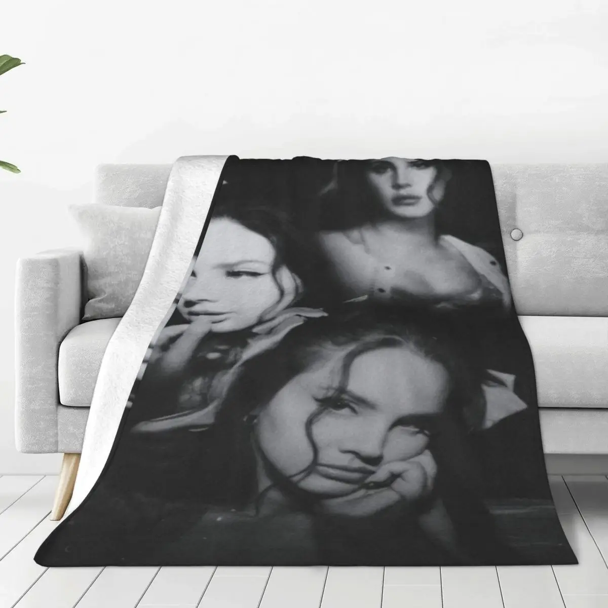 

Lana Del Rey Ldr Blanket Fleece All Season Multi-function Super Warm Throw Blanket for Sofa Bedroom Bedspread