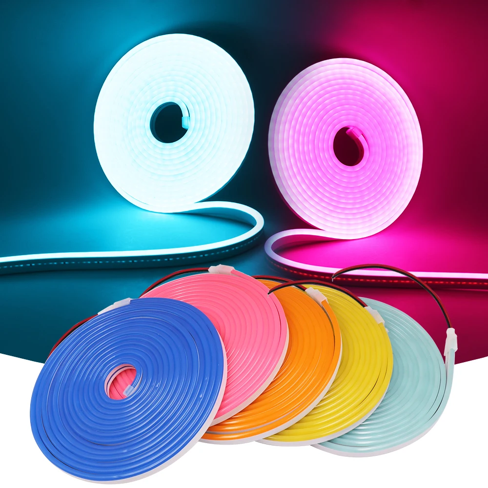 

12V Flexible Neon Light 2835 120LED/M LED Neon Strip Waterproof LED Strip Light White/Warm/Blue/Green/Red/Yellow/Pink/Purple
