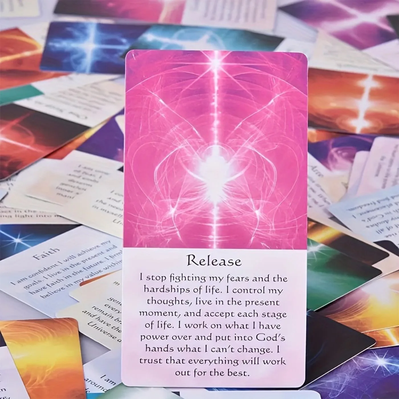 Healing Energy Oracle Cards A 54 Tarot English Visions Divination Edition Deck Borad Playing Games 6