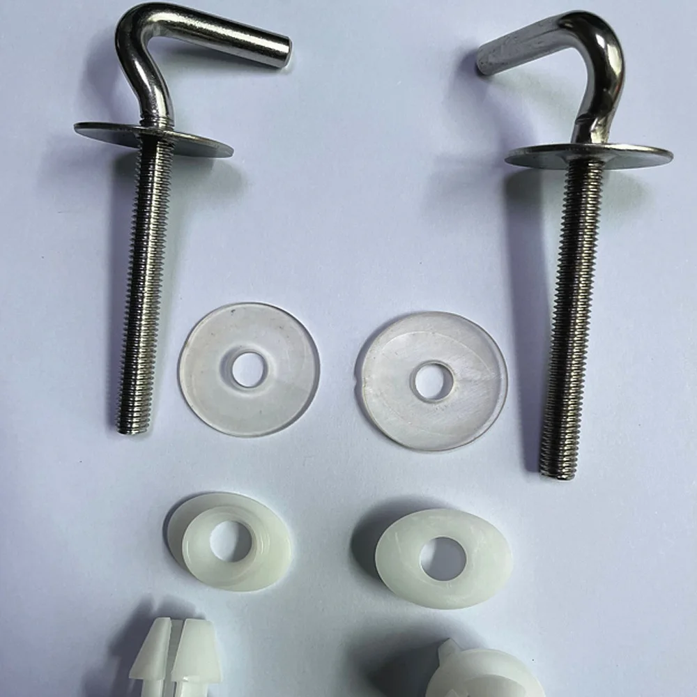 Acheter PDTO 1 paire de boulons de charnière de siège de toilette vis de  remplacement Kit de montage de fixation outil de réparation