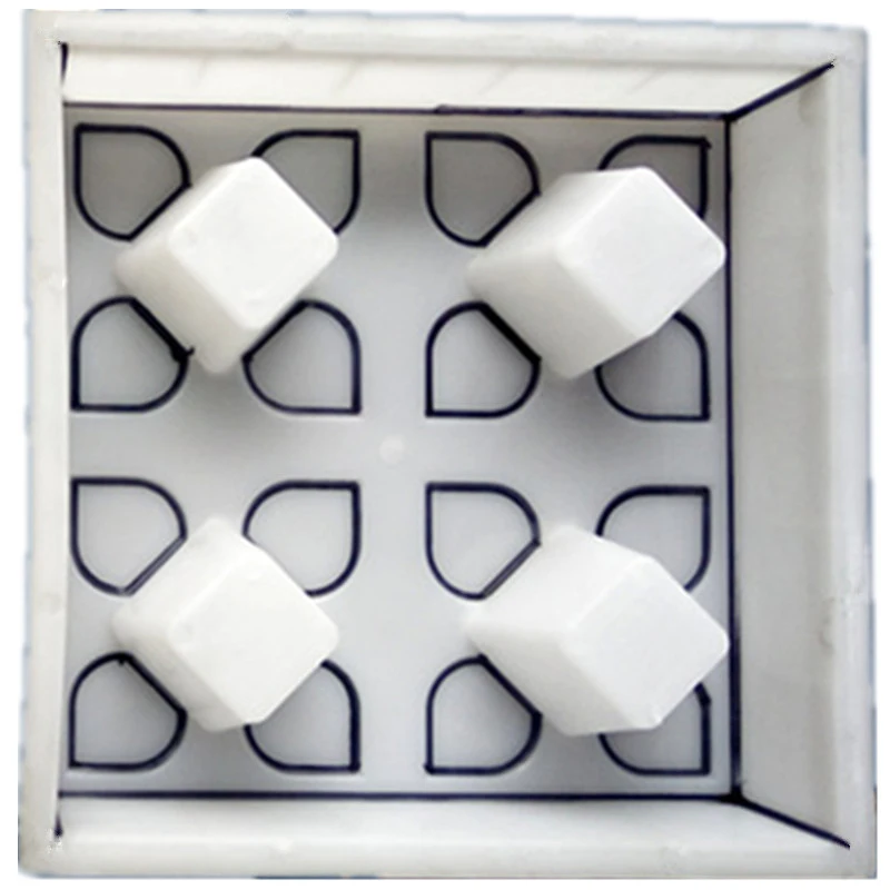 Four Hole Lawn Brick Parking Lot Grass Planting Brick Color Square Lawn Outdoor Color Plastic Mold