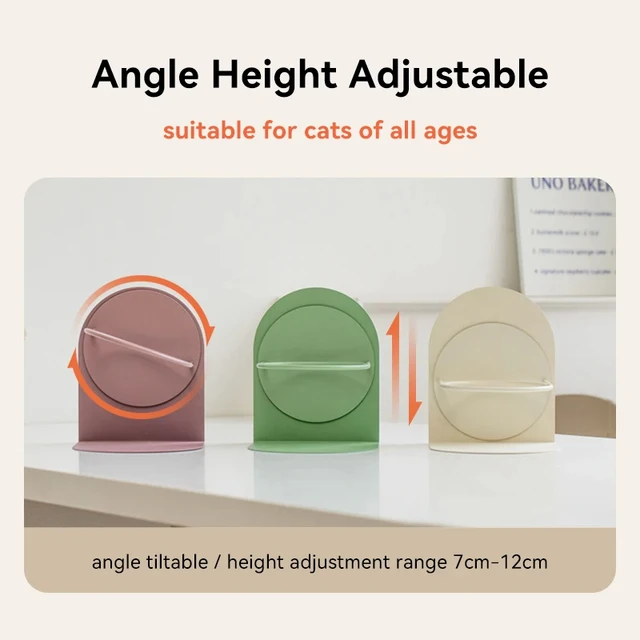 Detachable pet cat and dog bowl protects cervical vertebrae against upset height adjustable pet ceramic bowl 3