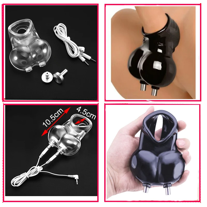 Bdsm Electrical Shock Cock Cage/Penis Enlargement Ring E-Stim Urethral Plug,Male Masturbation Gay Medical Sex Product Accessory