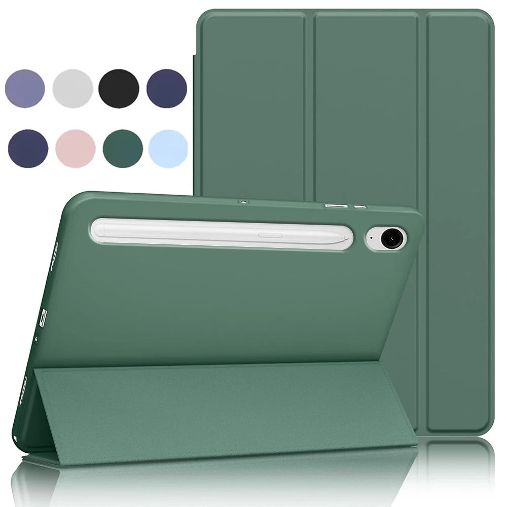 Slim Soft Case with Auto Wake/Sleep Function and Foldable Design in Soft TPU Material Cover