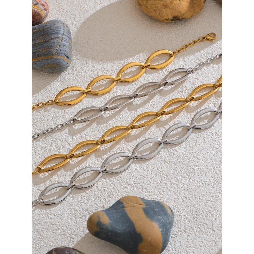 Yhpup Stainless Steel Jewelry Set Waterproof