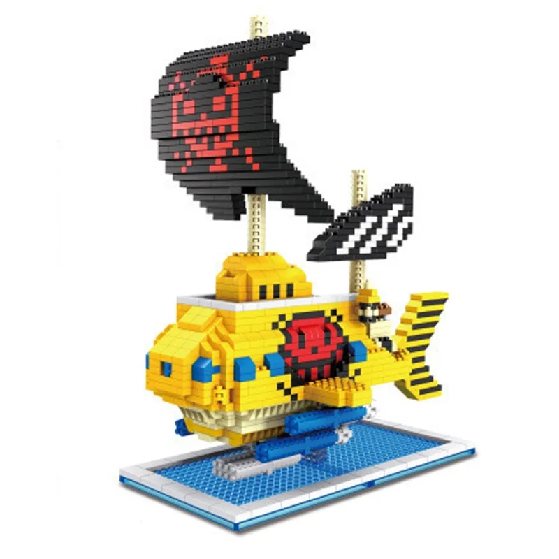 Ship Model Miniature Three-dimensional Building Block Pirate Ship Assembly Toy