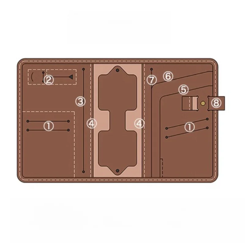 Handmade Retro A6 Genuine Leather Binder Handbook Card Holder Original Folder for Documents Customized Notebook Travel Journal