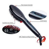 Nouveau Peigne à lisser électrique professionnel, brosse à cheveux, fers à lisser, prise ue/US/UK/AU 5