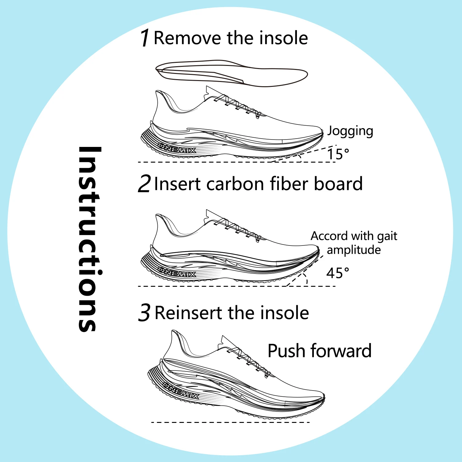ONEMIX maraton tvoření běžecký boty neobyčejný uhlík talíř 45 ° odeslat naklonění na zlepšit rychlost studenti krunýř konkurenční běžecký
