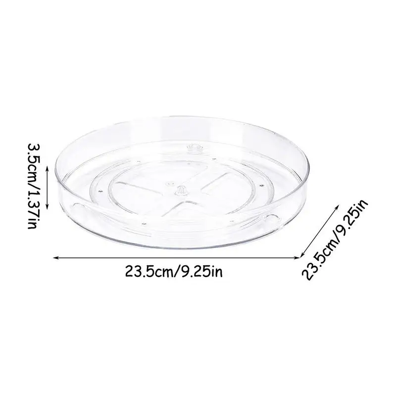 Fridge Organizer Rotating Tray 360 Degree Spinning Refrigerator Round Shelf Condiment Storage Racks For Cabinet Dining Table 6