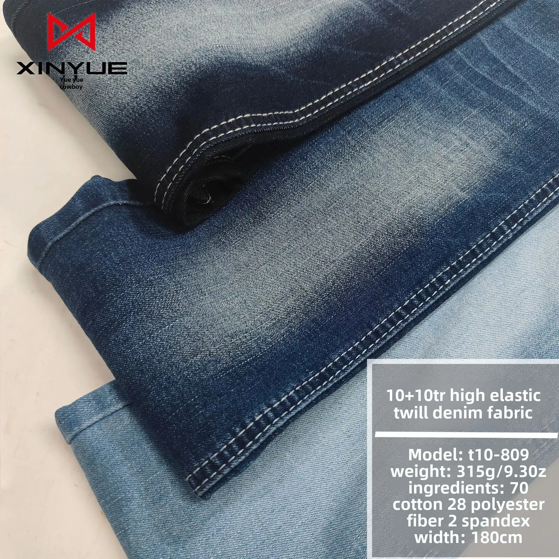 Cotton Polyester Denim Fabric Affordable for Bags Shoes Caps Clothing Materials Chinese Origin Quality Textile Goods