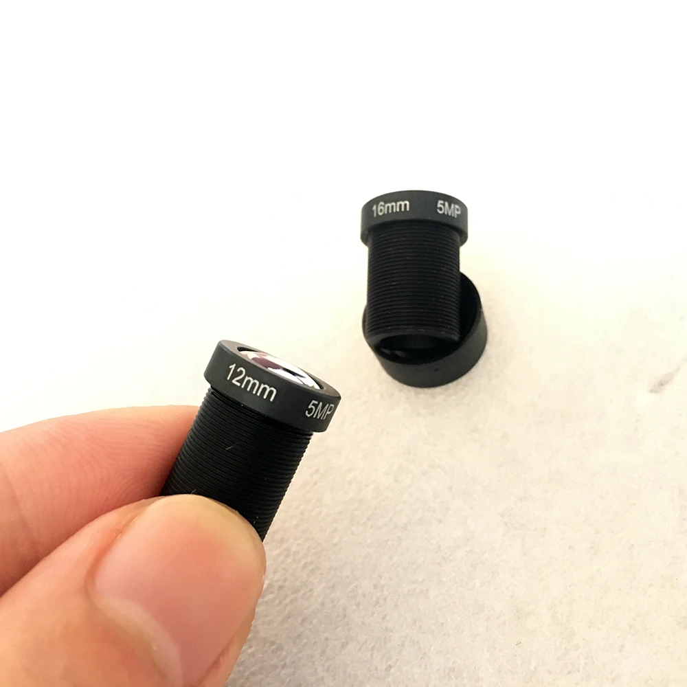 CCTV Camera Lens 5 Mega Pixel M12 X P0.5 Mount 1/2.5" F2.0 12MM 16MM 25MM Optional for Security IP Cameras/Sports Cam camera lens