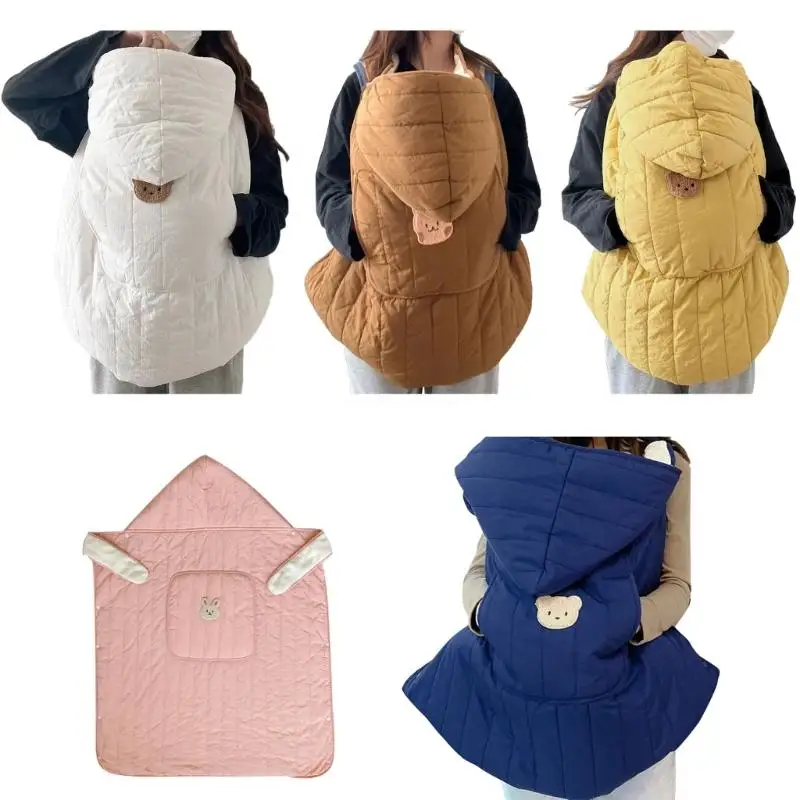 

Newborn Pushchair Blanket Baby Wearable Blankets Quilt Infant Hooded Blanket Outdoor Cloak Skin-Friendly Swaddle Blanket