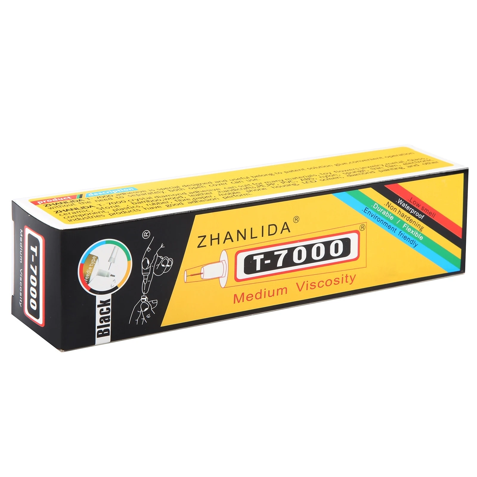 110mL T7000 LCD Screen Black Glue Multifunction Universal DIY Adhesive Glue 6