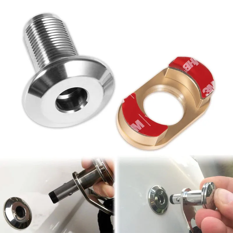 

Boat Tools 3/8 Inch Quick Release Boat Fender Receiver Marine Stainless Steel Quick-Release Boat Fender Receiver Lock - 2Pcs/Set