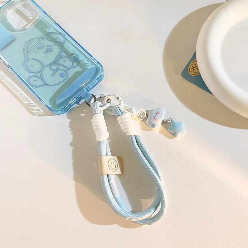 Double Ended Rope Keychain Cartoon Cute Pendant Phone Case Lanyard Wristband Lanyard Detachable Can Be Used for Decoration