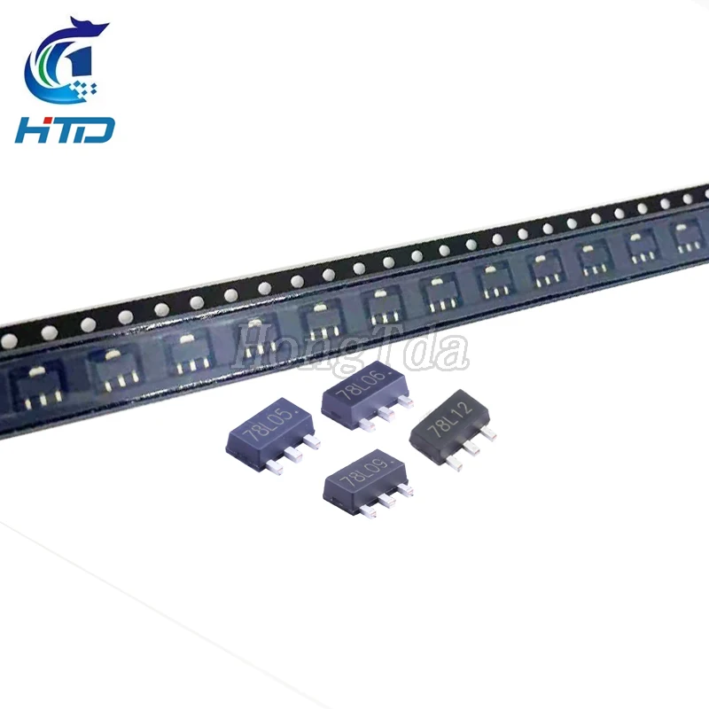 10/50PCS SOT-89 78L05 78L06 78L09 78L12 78L15 79L05 SMD 7805 7806 7809 7812 7815 7915 Voltage Regulator Triode