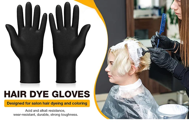 Épais latex Coiffure Gants , Professionnelle En Caoutchouc Gants Pour Et  Coloration Capillaire , Cheveux Lessive Gants Pour Salon De Coiffure ,  durable , , Waterproof , Utiliser Pour Nettoyage À Domicile