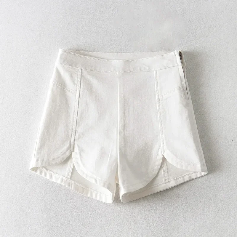 Korean Style Denim Shorts 2024 Summer High Waist Elastic Hip Bag Thin Slim Hot Shorts Summer Streetwear Jeans Offlice Lady 2024