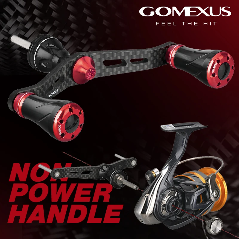 Bouton De Moulinet Gomexus T22BKRD Titane Noir Rouge 22 Mm Pour Shimano Et Daiwa