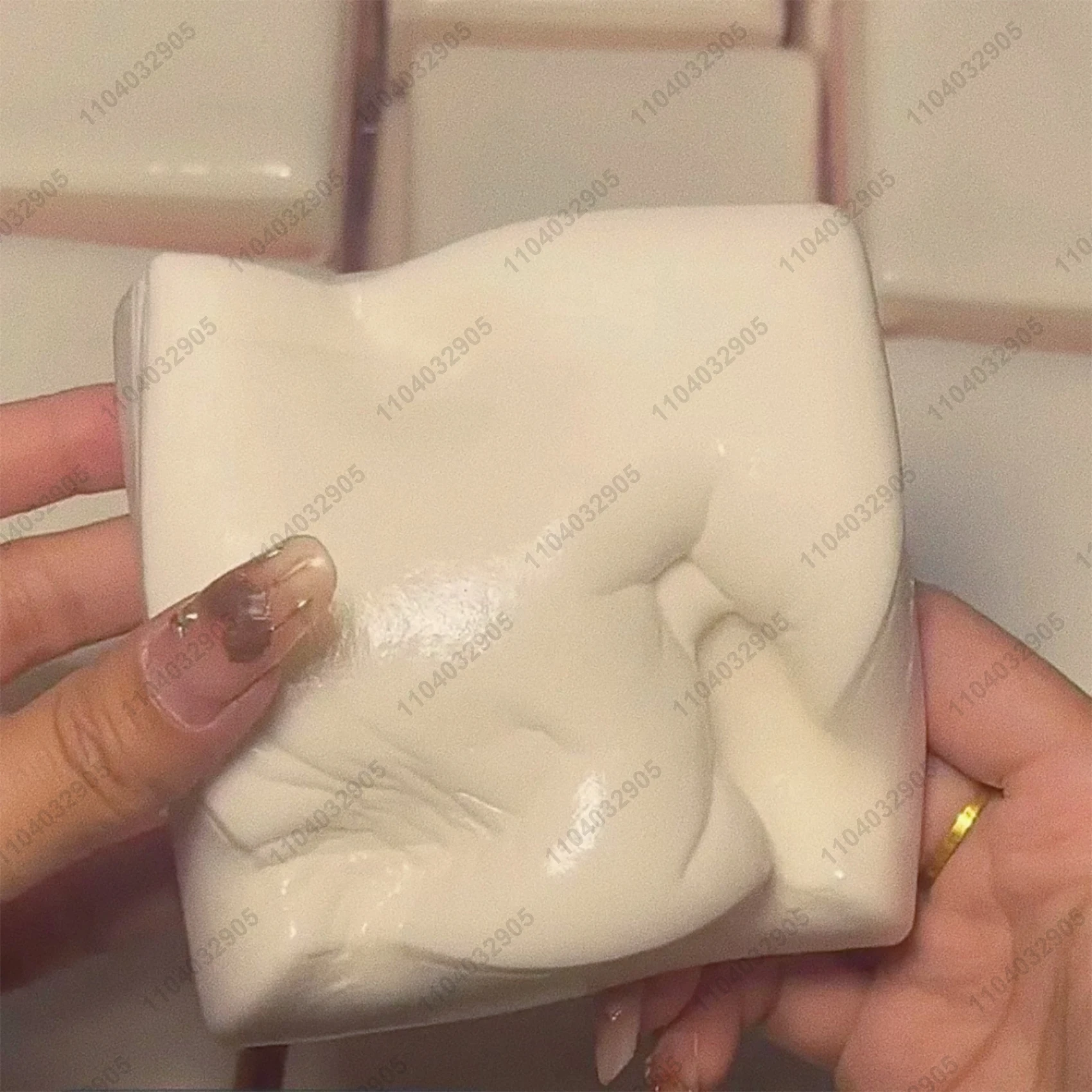 Squishy Double-Sided Sticky Rice Cake Pink Slow Rising Rice Cake Squishy Slow Rebound Cake Bread Stress Release Hand Relax Gift 2