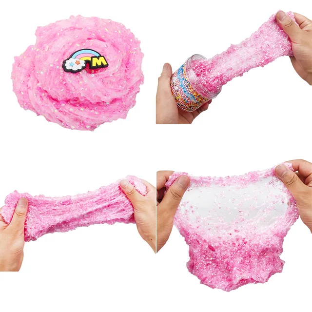 Magic Slime Cartoon Crystal Mud Toys Fluffy Foam Putty Plasticine Cloud Clay Kit For Kids Educational toys 4