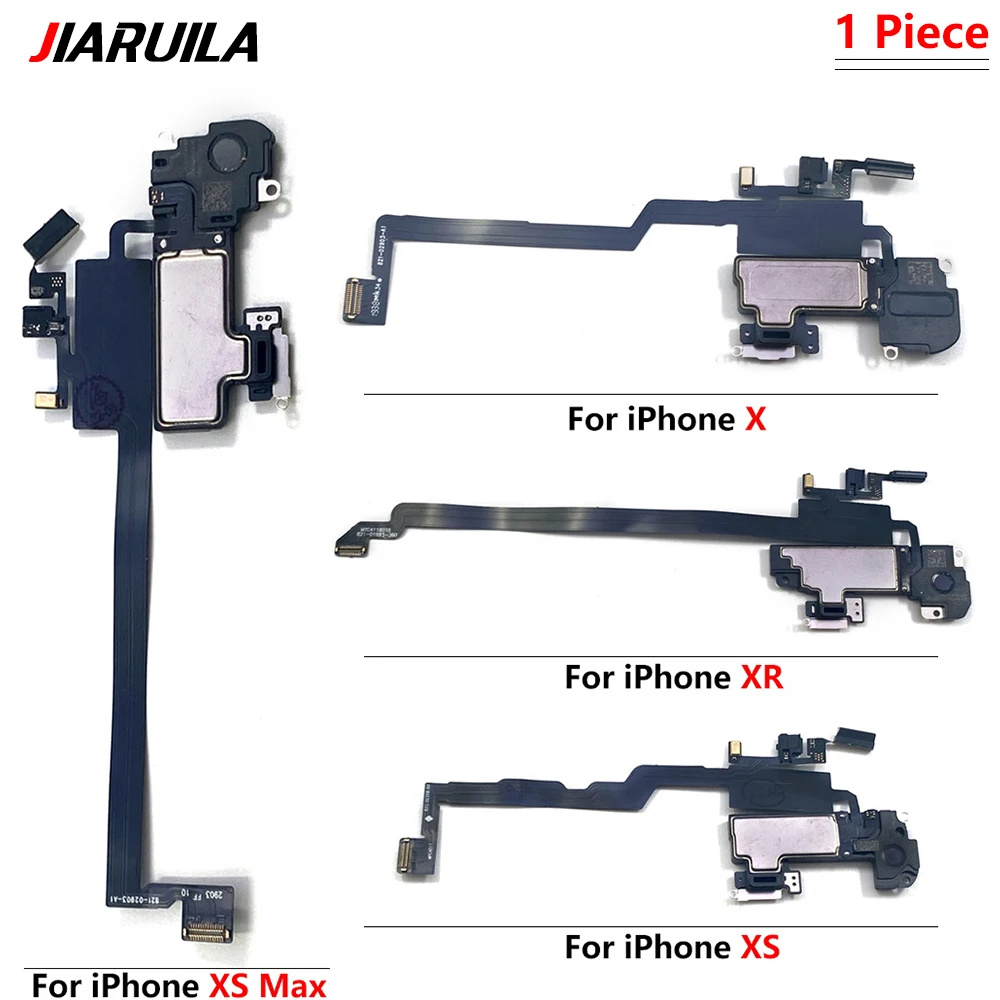 

10Pcs/Lot For Iphone X XR XS 11 Pro Max New Earpiece Proximity Light Sensor Sound Earphone Speaker Flex Cable