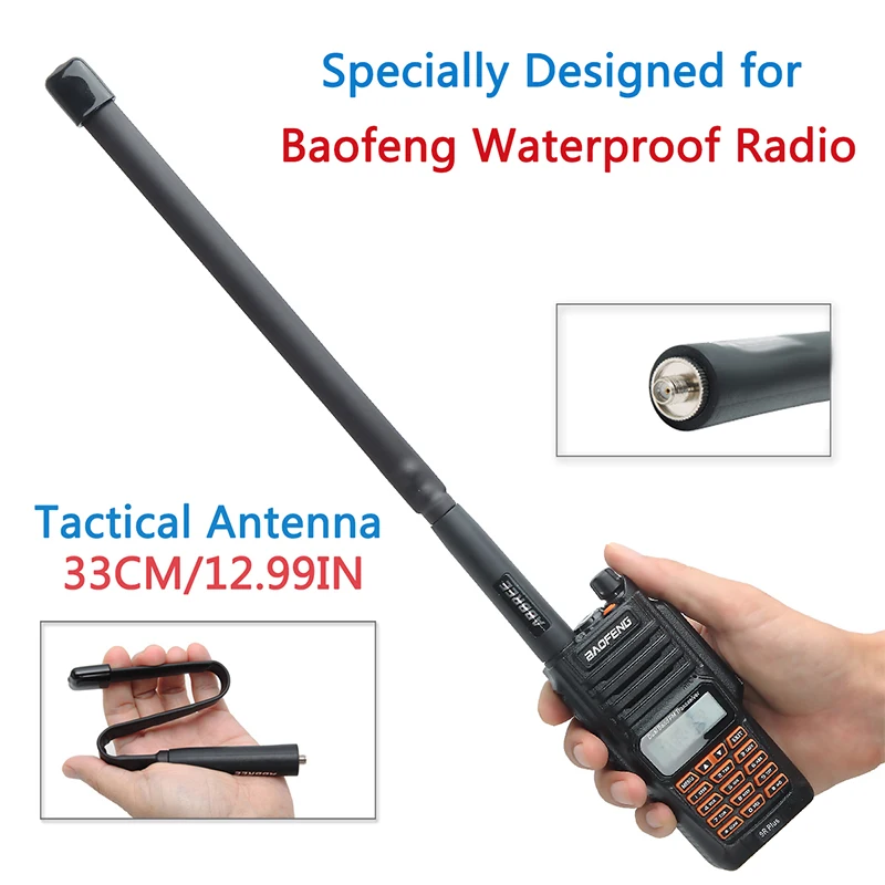 

Hot Baofeng UV9R Radio Antenna waterproof waik taik uv-9r Tactical Foldable Antenna Radio handheld walkie-talkie Accessories