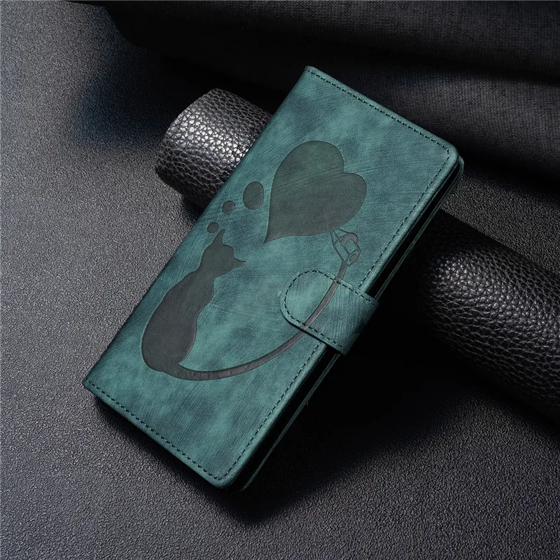 Premium PU Leather Flip Wallet Phone Case with Card Holder and Stand Feature, Book Style Cover