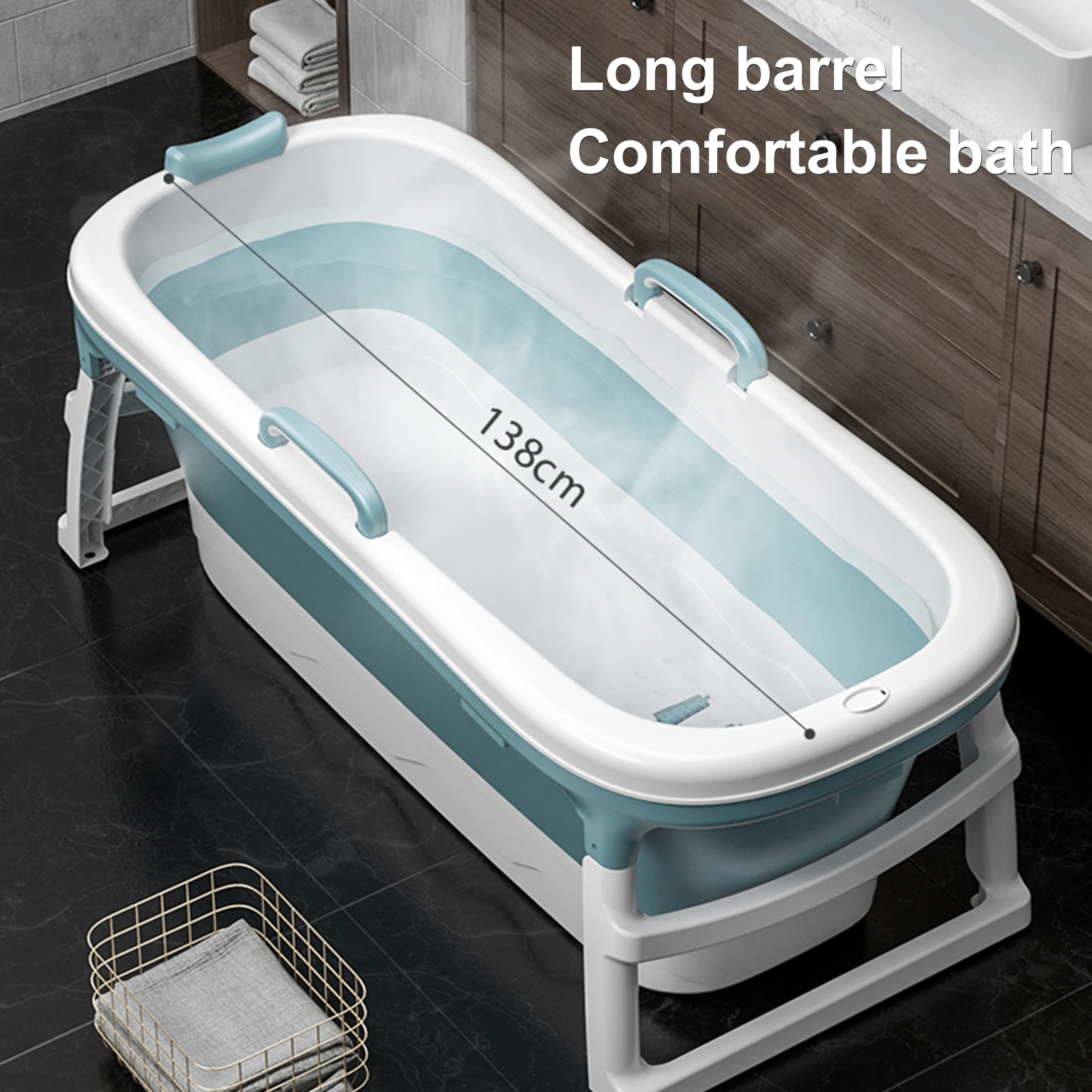 Great Choice Product Portable Collapsible Bathtub Adult/Children Folding  Spa Bath Soak Tub Barrel