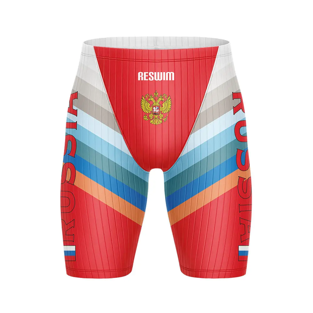 Men's Swimming Trunks Jammer Swimsuit Shorts Athletic Training Beach Tights Diving Surfing Pants