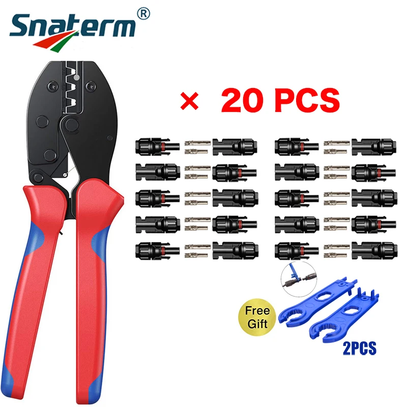 Free Shipping Solar Panel Branch Connectors with Crimping Pliers - 1000V 30A