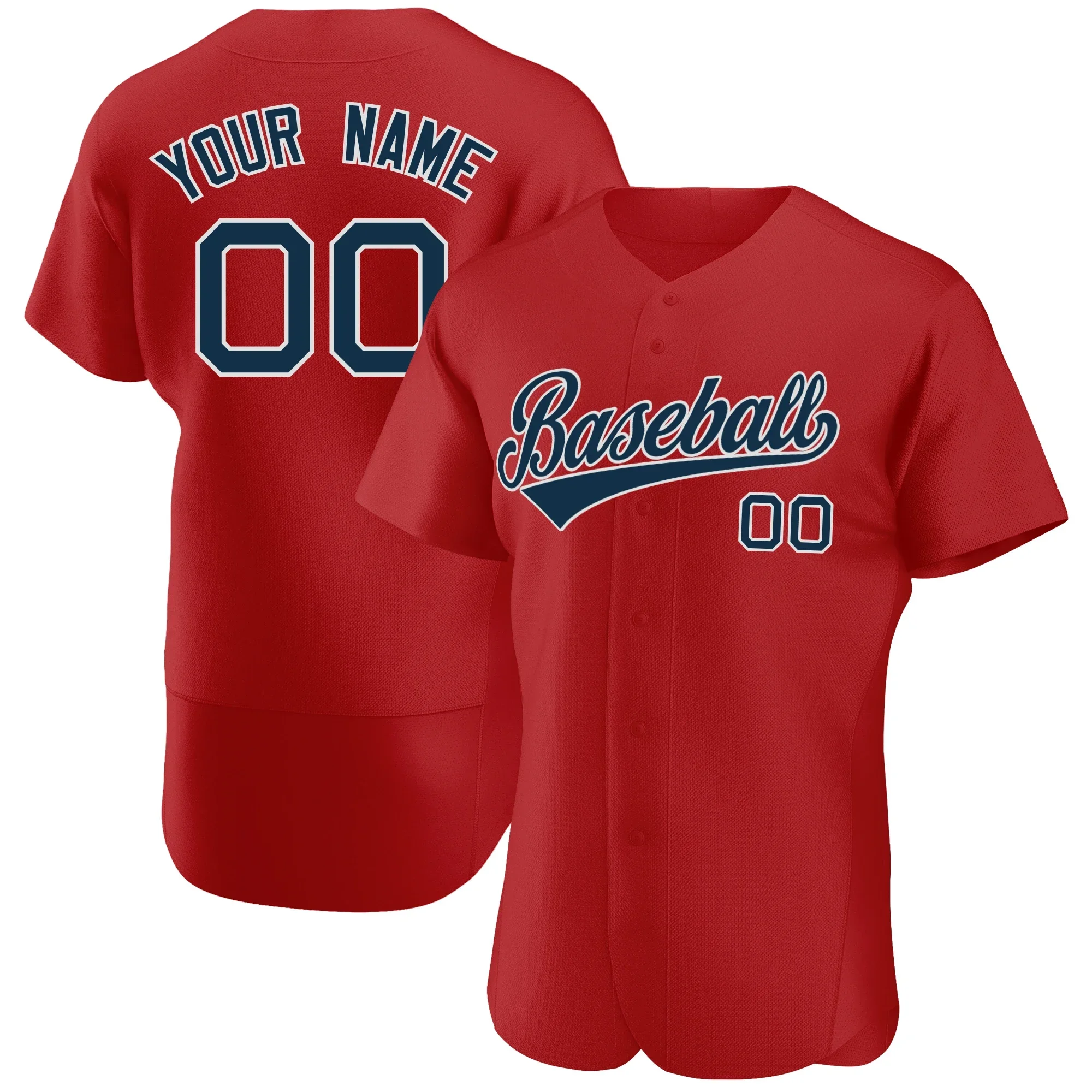 thumbnail image 1 of Camiseta de béisbol personalizada con nombre y número de equipo impresos, camisetas transpirables de manga corta personalizadas y geniales para hombres, niñas y jóvenes, 1 of 5
