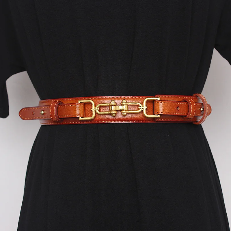 

Fashionable Symmetrical Design Thin Belt Women's Chain Splicing Is Suitable for Skirt and Evening Dress