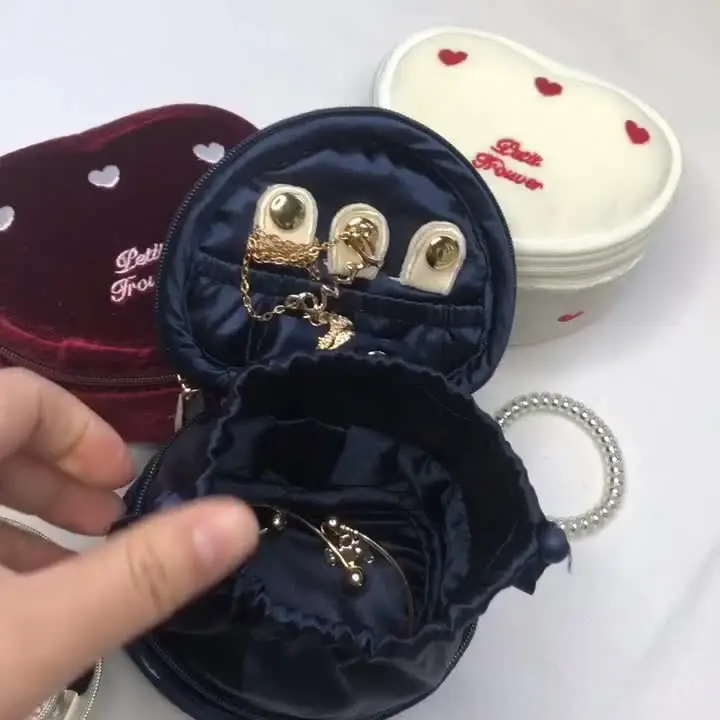 3 Couches Boîte à Bijoux - Collier Bague De Rangement Organisateur Cas De Voyage De Bijoux Avec Serrage Pour Collier, Boucles D'oreilles, Bagues, Montre, Cadeau De Dame Fournitures Pour La Maison