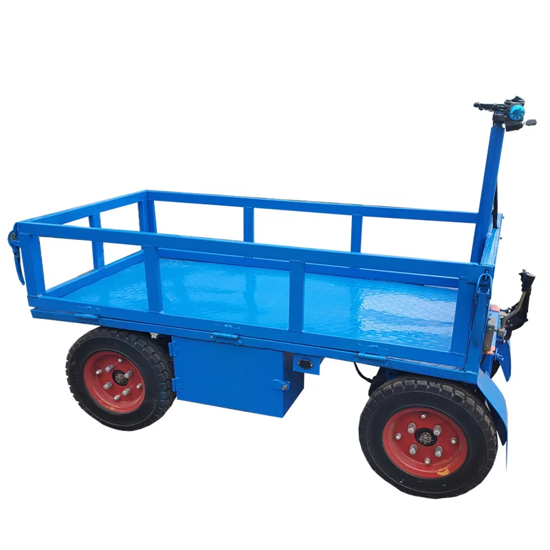 New Arrivals Factory Supply 1000kg Electric Trolley Electric Transport Trolley Accept OEM Brand Color Appearance Size