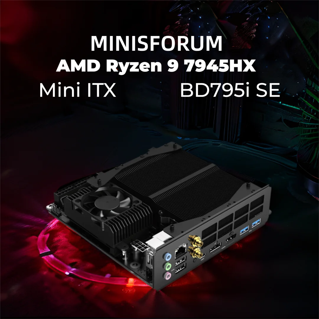 MINISFORUM AMD Ryzen 9 7945HX BD795i SE ゲーミングマザーボード 16C