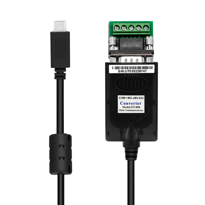 Uotek 4.9ft Usb-c a Rs485 Rs-422 tipo Conversor c Rs485 Rs422 Cabo 1.5m com Ft232 Blocos Terminais do Anel Magnético Ut890-tc - Imagem 6
