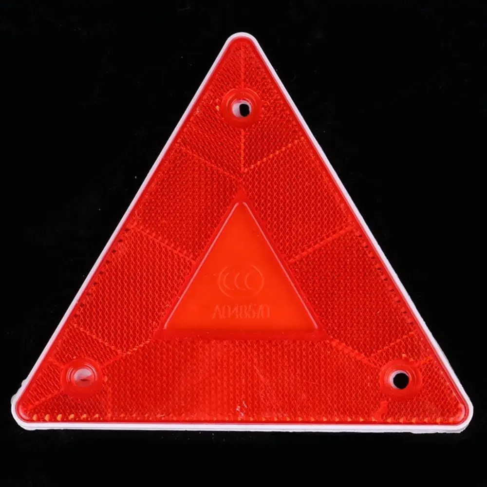 Triangle Warning Reflector Sign Frame Alerts Safety Plate Rear Light Trailer Fire Truck Car Reflective Strip Sticker