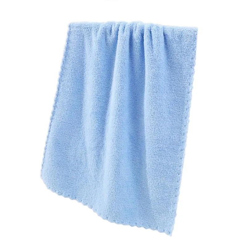 30x60cm Dry Hair Towel Water Absorbent Double-sided Coral Velvet Microfiber Bath Car Washing Cleaning Salon Swimming Camping