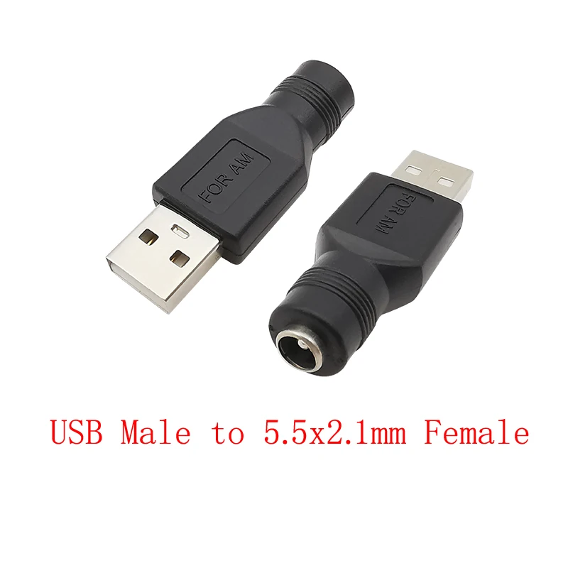 Aiqeer 25 Paia 12V/24V DC Maschio e Femmina Connettore Spina Jack Adattatore Set, 2.1X5.5 mm DC