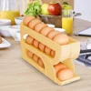 Sliding Egg Carton For Kitchen Egg Storage Box Refrigerator Side Large Capacity Space Saving Three-Layer Drop-Proof Egg Tray 1