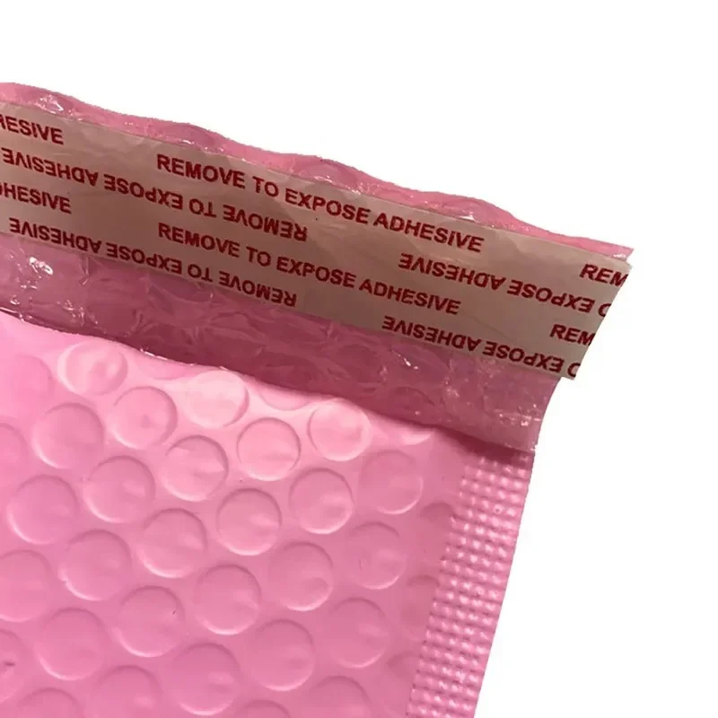 20pcs Colorful polyethylene bubble mailers self-sealing padded envelopes gift bags pink courier punching bags 5