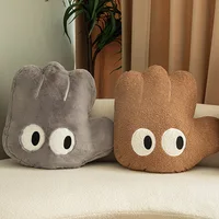 Figer Hand Shape Throw Pillow Funny Big Eyes Face Hands Big Hug Massage for Boy Office Decor Cushion for Girl Bed TV Wasit 2
