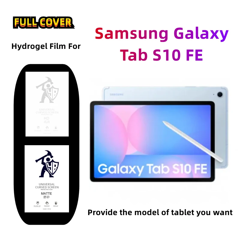 Matte Hydrogel HD Screen Protector Set for Tablets - Anti-Spy Protective Film, 2-Pack