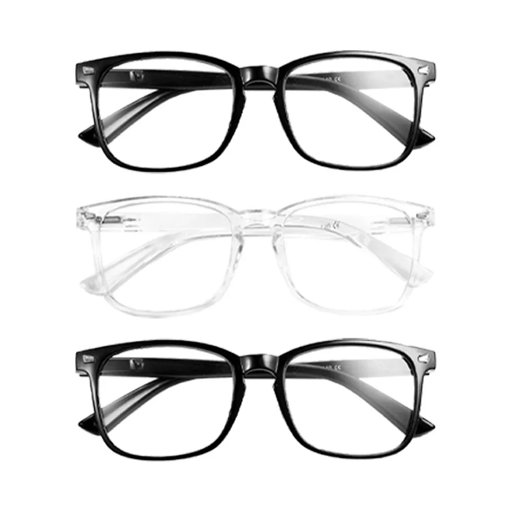 Glasses Geometric Transparent Lenses Suitable Daily Use 1/2/3/4/5PCS