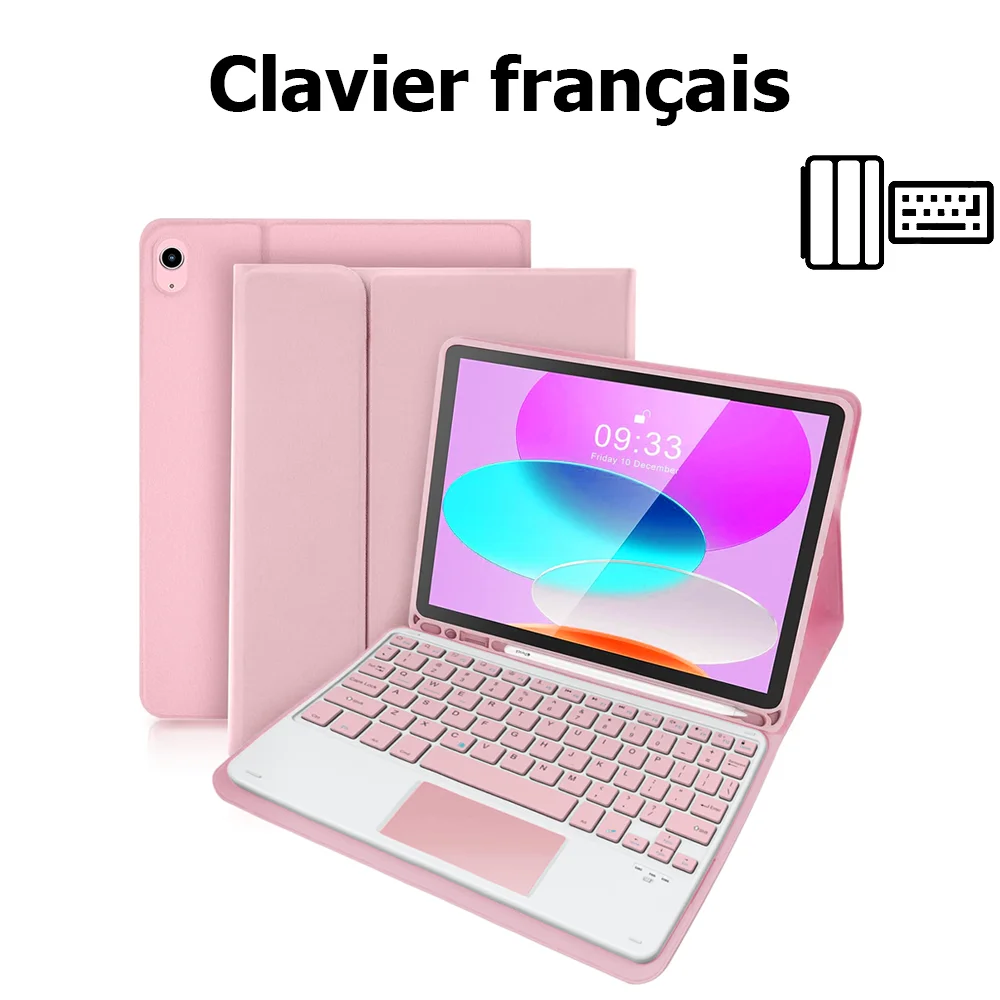 Sleek Bluetooth Tablet Keyboard & Mouse Set with Protective Case