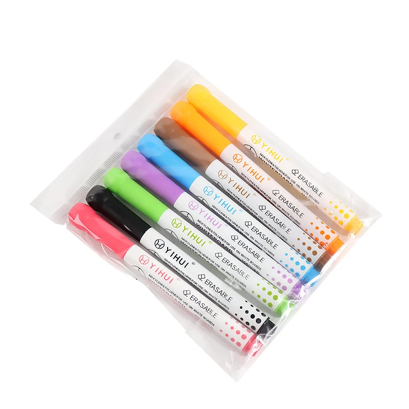 8pcs Colors Whiteboard Pens Painting Home School Office Children's Graffiti Drawing Teacher Pens