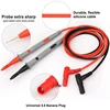 2PCS 20A/1000V Digital Multimeter Test Leads Probe Silicone Cable To 2mm Interface Test Clamp Universal Test Cable 3