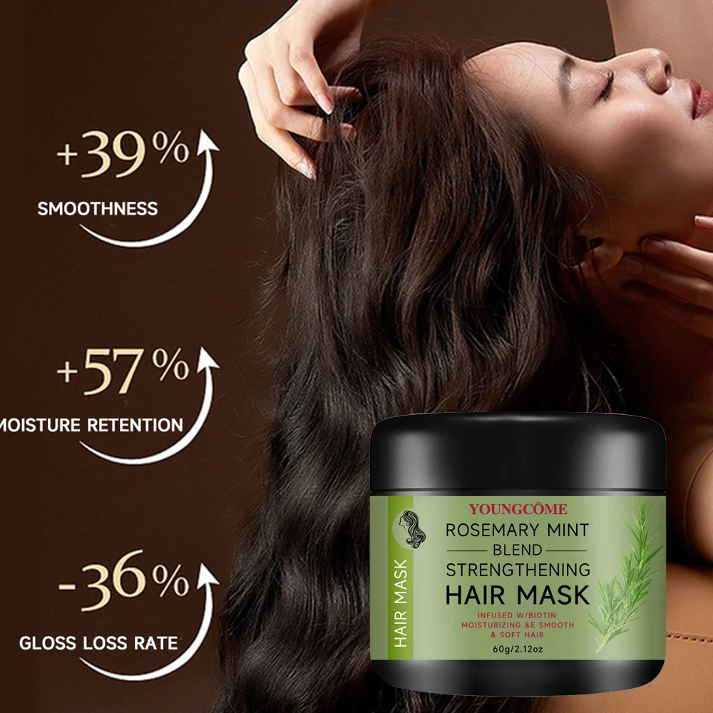 YOUNGCOME Rosemary Serum Conditioner for Hair Repair Mask Nourish Scalp Treatment Rosemary Essential Oil for Hair Care Shampoo